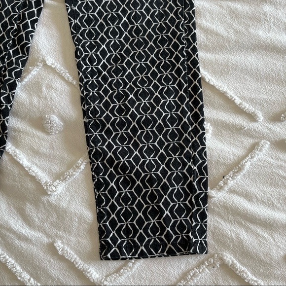 Jones New York Jeans Bottom Soho Ankle Geometric Pattern Print Slim Fit Size 10 - Picture 4 of 10